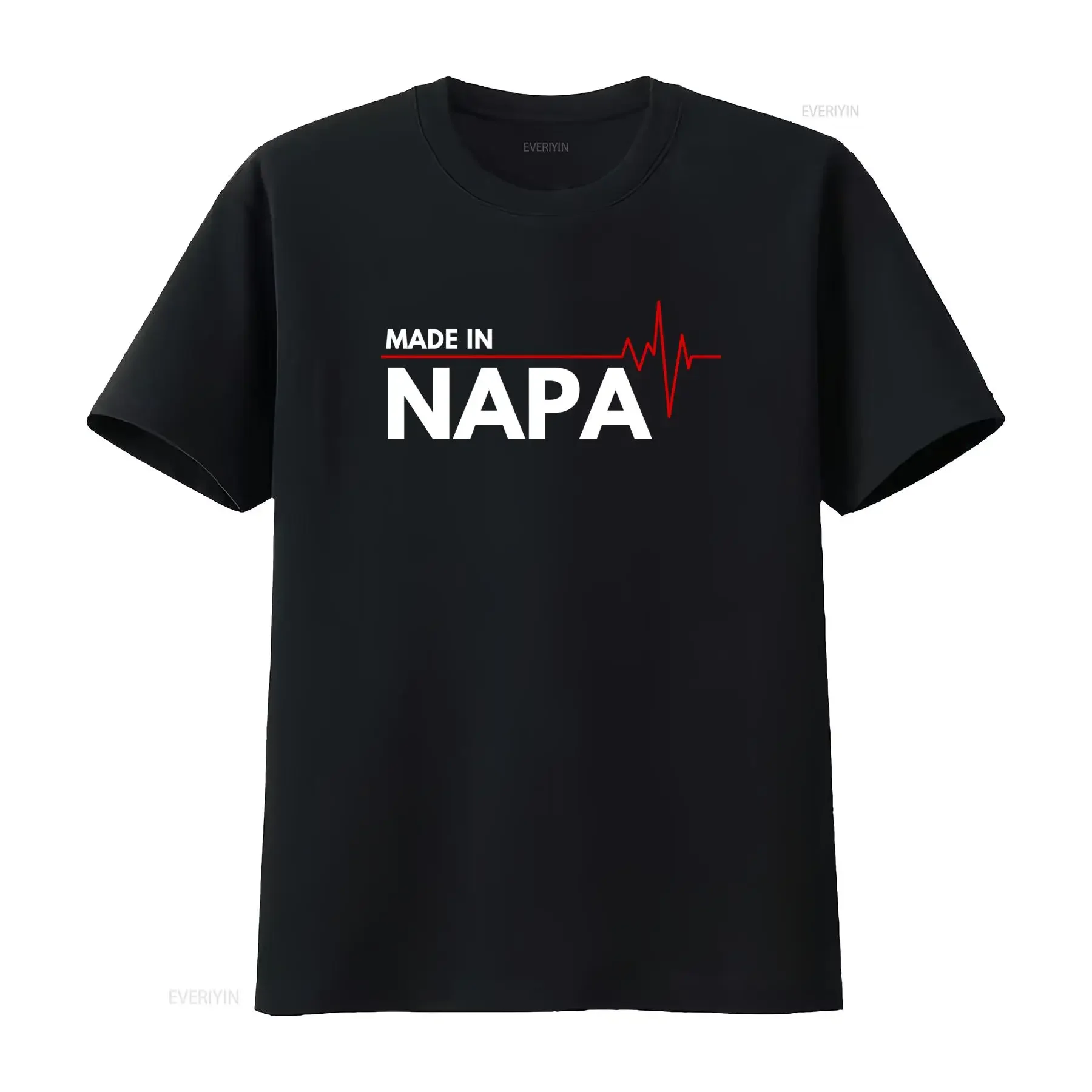 Made In Napa City Of Birth Hometown T Shirt vintage Washed Casual fashion Slightly Breathable Unisex homme