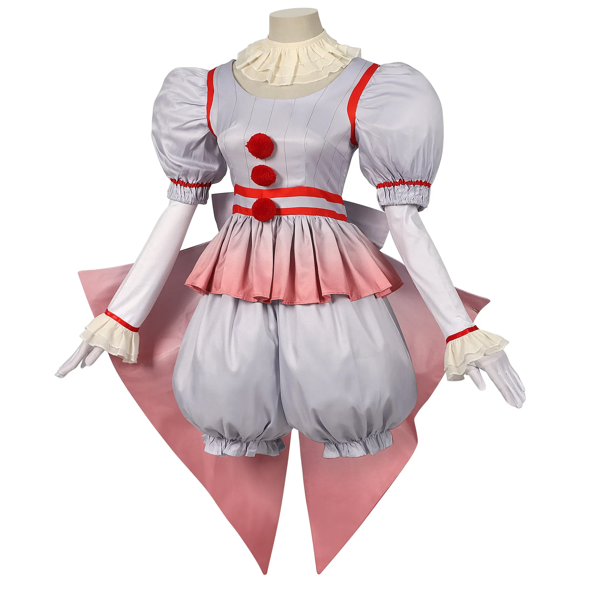 Halloween Horro Party Creepy Killer Clown Cosplay Costume Scary Halloween Horror Party Carnival Women Masquerade Pants Outfit