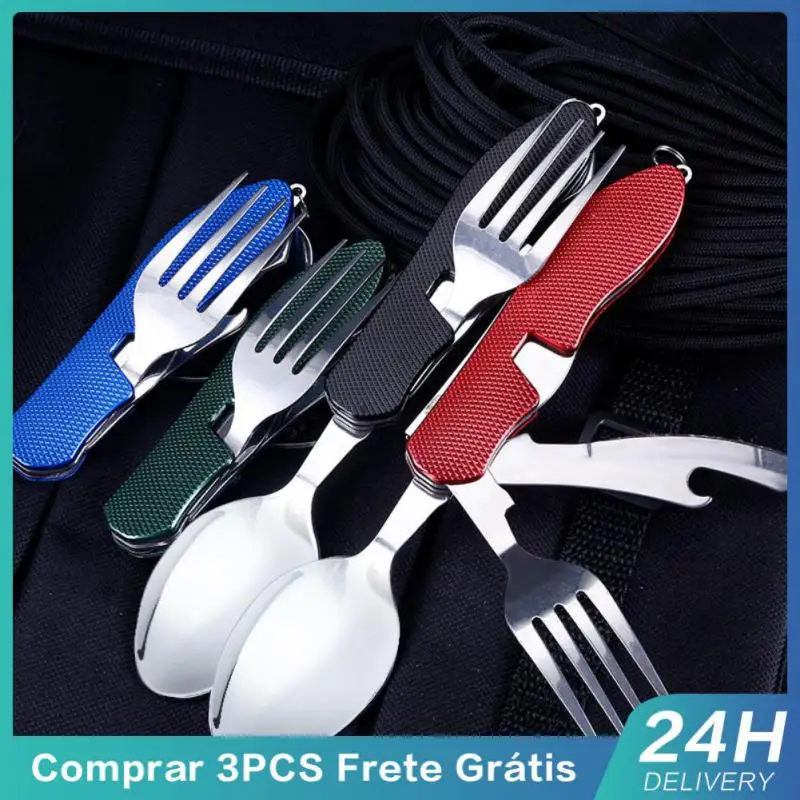 

Multi-function Fork Comfortable Stainless Steel Kitchen Bar Stainless Steel Spoon Multi-scene Applicable Kitchen Tools Portable