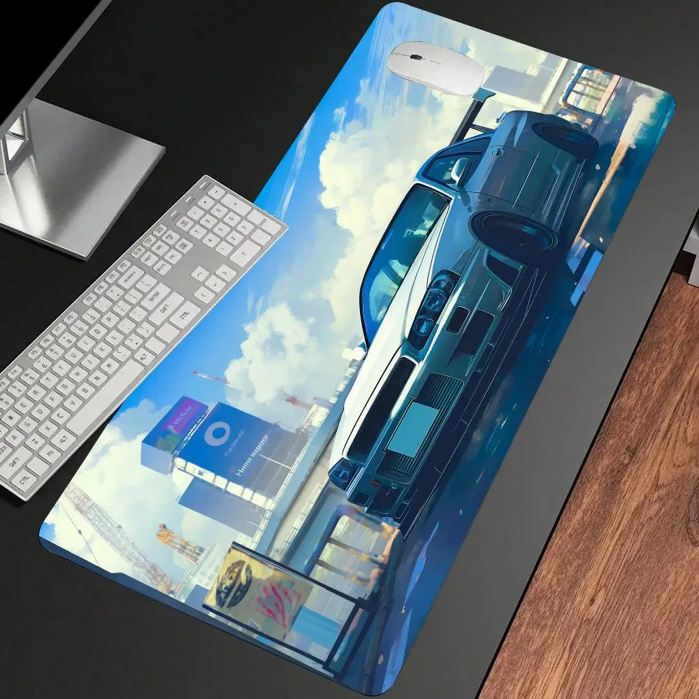 JDM スポーツカー マウスパッド ゴム製滑り止めデスクマット ゲーマー PC アクセサリー ゲームマット キーパッド拡張マウスパッド ノートパソコン オフィスパッド