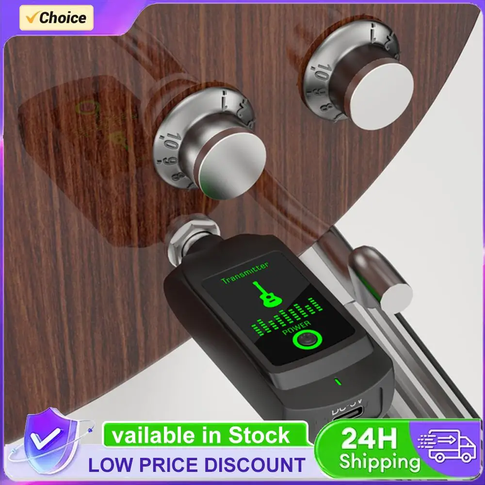 Audio Wireless Transmitter Receiver Rechargeable Audio Transmitter & Receiver for Electric Guitar & Bass Accessories