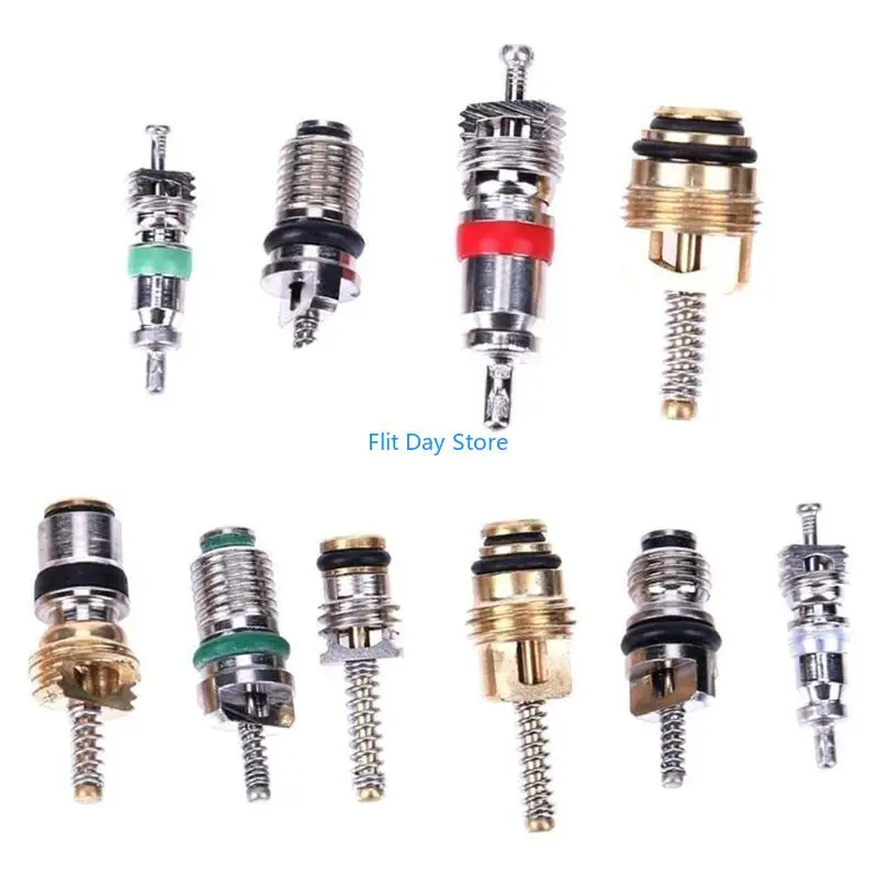 

F92C 102 PCS Кондиционирование воздуха для аксессуаров Accessories Accessories R134A CAR Инструмент для снятия клапанов