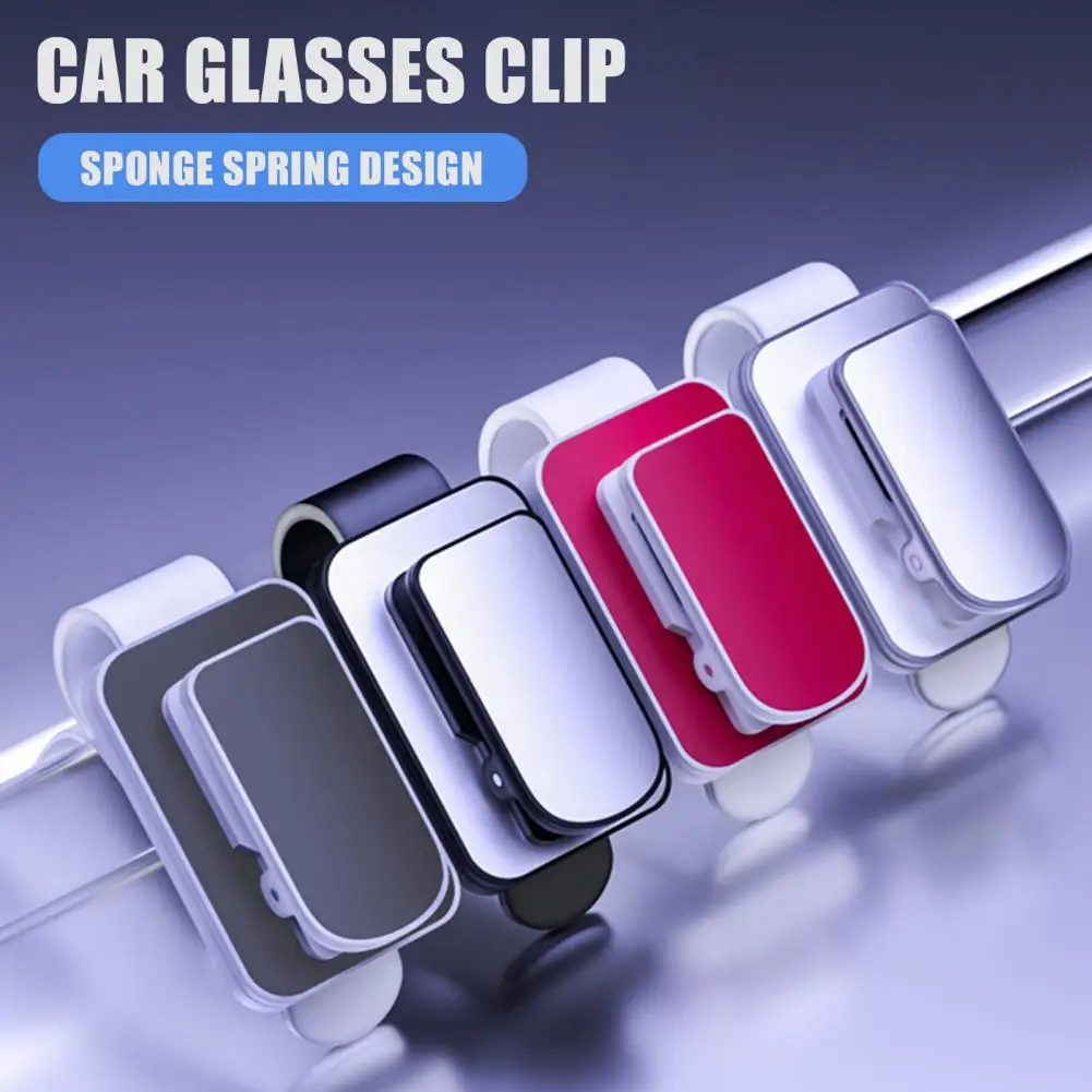 Car Glasses Holder Car Visor Sunglasses Holder Clip Eyeglasses Hanger Ticket Card Clip Eyeglasses Mount Sun Visor Organizer