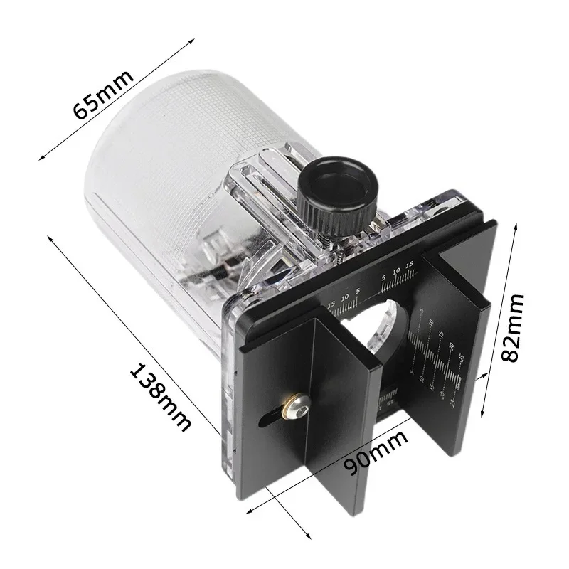 65mm Fixed Trimming Machine 2 In 1 Slotting Bracket Invisible Fasteners Wardrobe Cupboard Panel Punch Locator with Scale