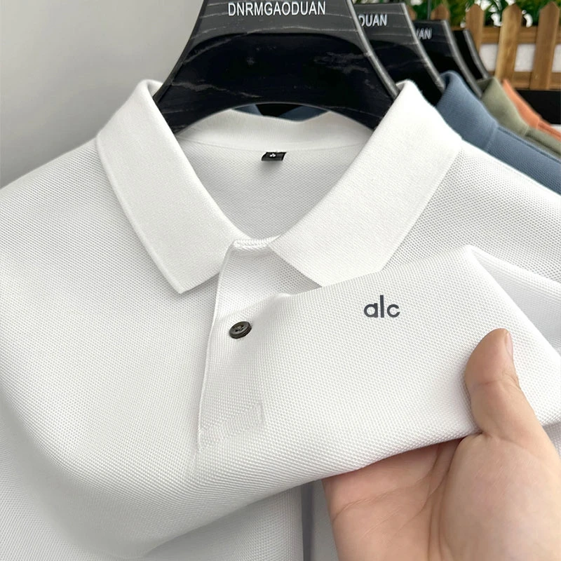 

Hot Sale Quality Business Men's Polo Shirt Lapel Letter Print Short Sleeve Breathable T-Shirt Summer Versatile Casual Men's Wear