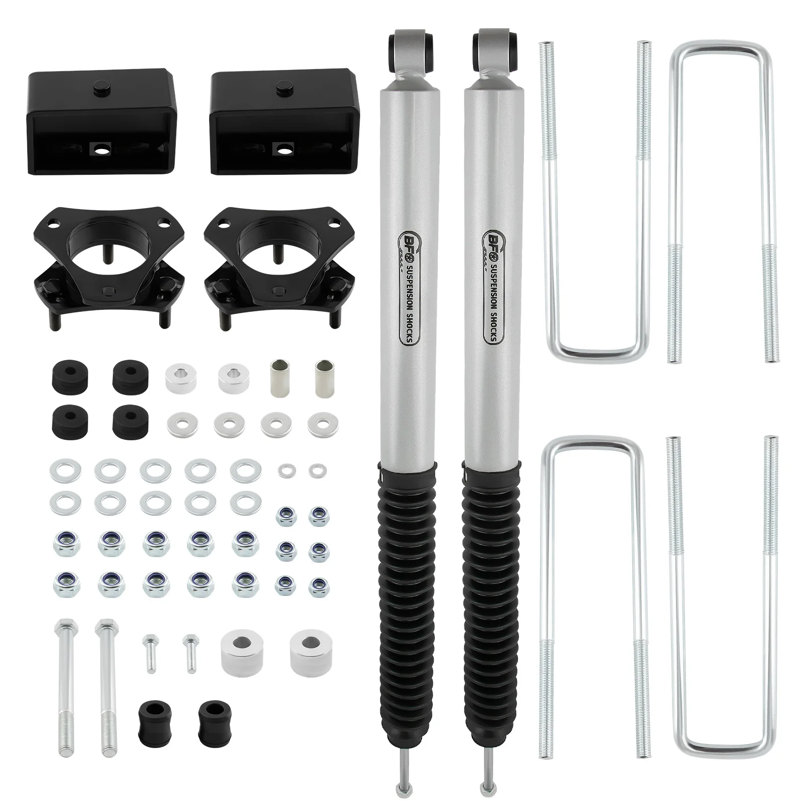 Front Rear 3 inch Lift Kit w/ Shocks Absorbers For Toyota Tacoma 6-LUG 2005-2023