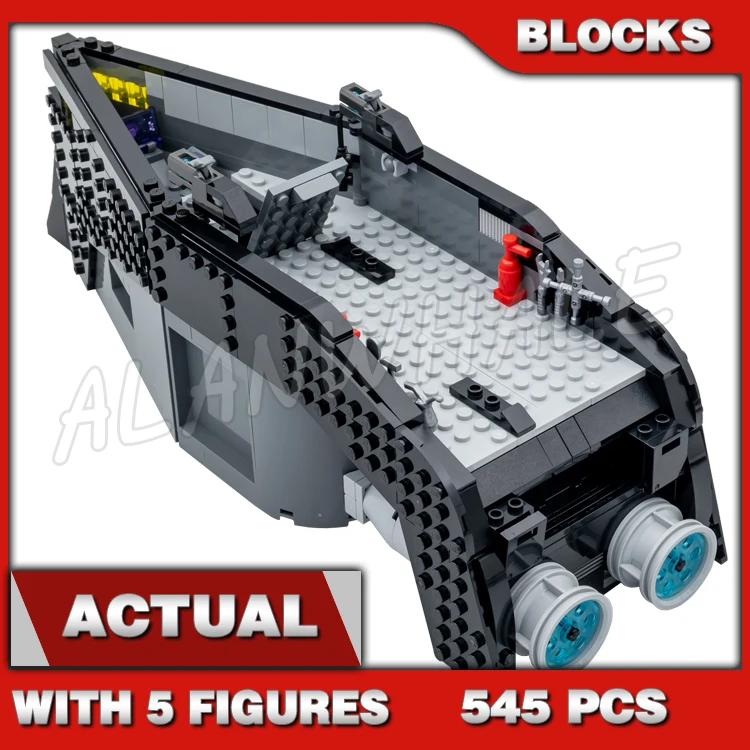 

545pcs Super Revengers Black War on The Water Boat Underwater Adventures 16208 Building Blocks Toy Compatible With Model