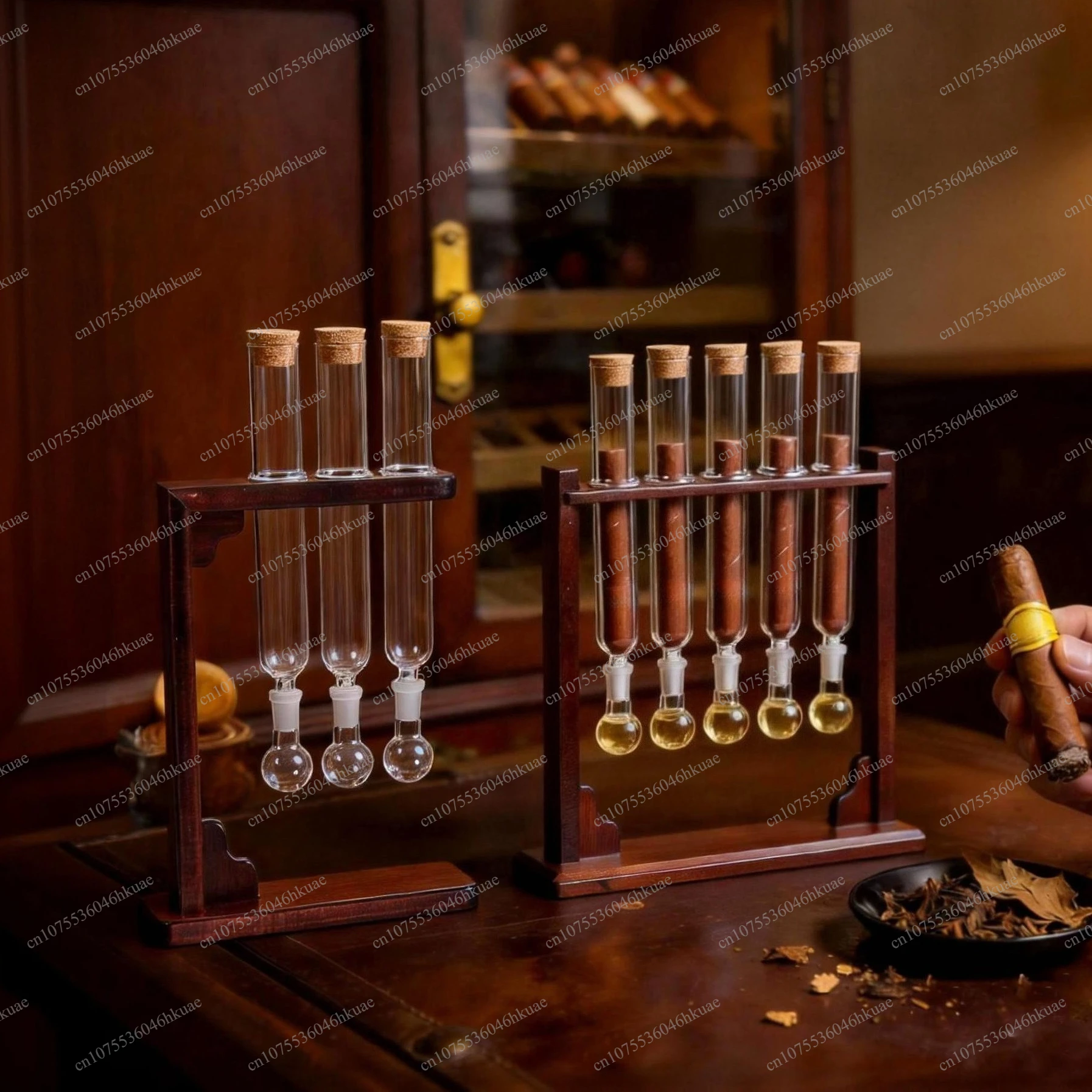 Glass Cigar Tube Humidor Conta - огляд і ціна Glass Container Set