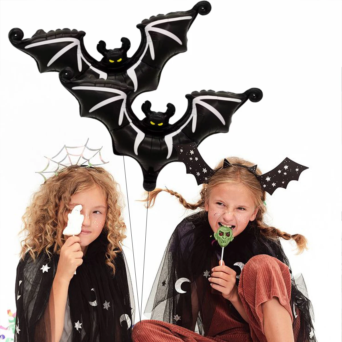 Animal shape bat aluminum film balloon shape balloon creative horror Halloween party decoration