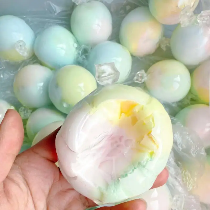 Hot Sale 1Pcs Cracking Wax Ball Soft Decompression Toys Cantaloupe Chocolate Handmade Ball Anti Stress Sensory Fidget Toy view 3