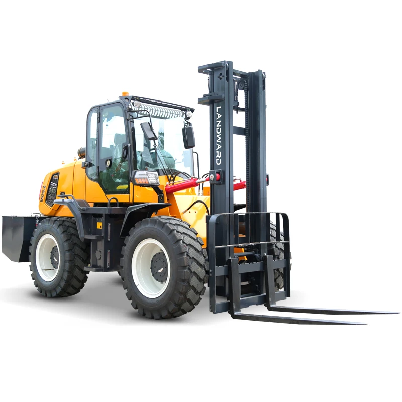 Factory Sale High Power All Terrain Off-Road Forklift 3 Ton Multifunction Fork 4WD off-Road Lift Trucks Euro 5 Engine Customized