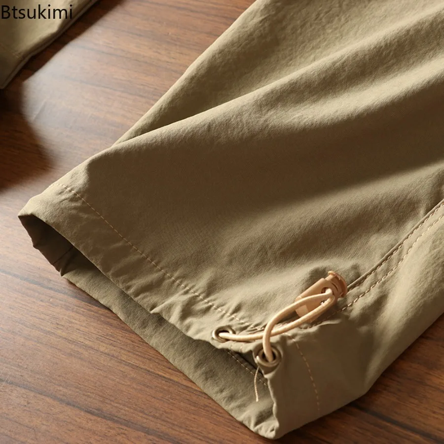 New Men's Cargo Pants Casual Straight Sweatpants Spring Summer Quick Drying Breathable Men Outdoor Fishing Hiking Climbing Pants