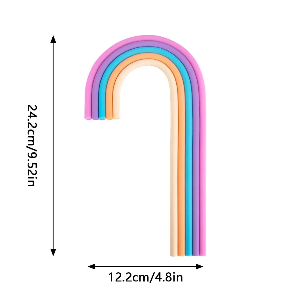 Rainbow Cake Topper Boho theme Cake Decorations Colorful Balls for Girls Boys Birthday Baby Shower Wedding Anniversary Party