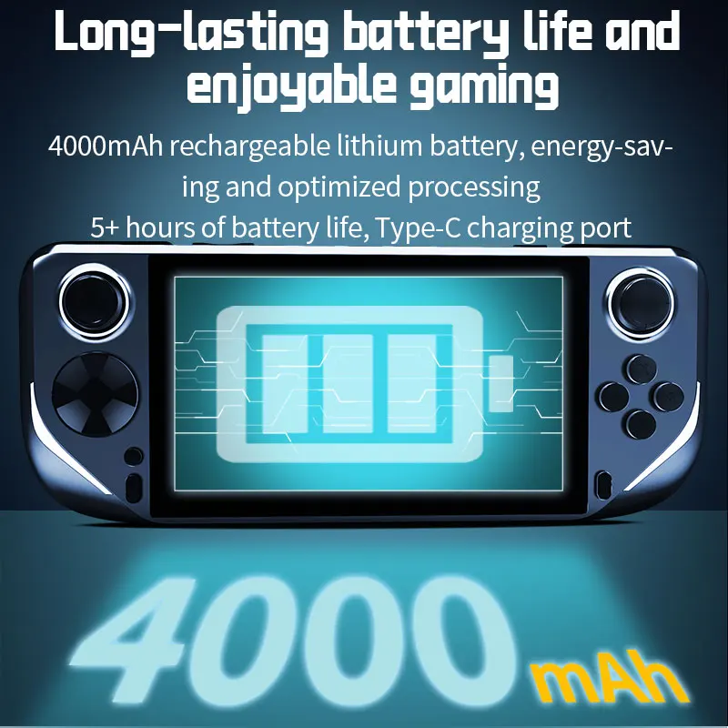 A500 New Portable Handheld Game Player 5-inch IPS Screen LED Retro Classic Video Handheld Game Console