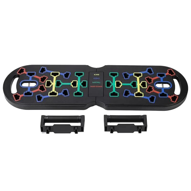 

Многофункциональная доска для отжиманий с Т-образной планкой, оборудование для домашнего спортзала для тренировки груди, живота, портативная складная подставка для отжиманий, нескользящая основа