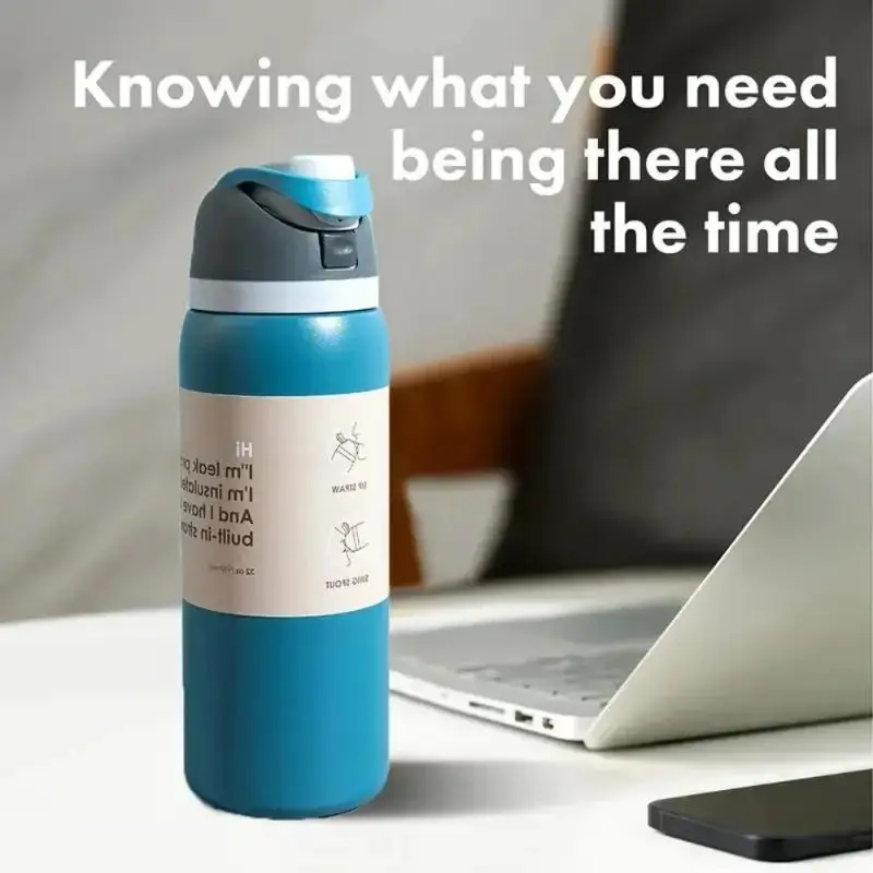 

24oz Vacuum Flasks & Thermoses Water Bottle Drinkware Thermo Tumbler Food-Safe Stainless Steel Thermal Mug Original Cold Hot