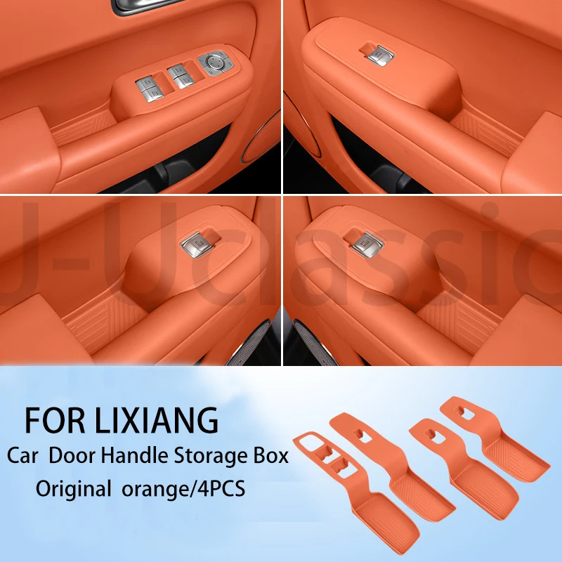 

For Leading Ideal LiXiang L6 L7 L8 L9 Door Glass Lifting Panel Handle Silicone Protective Pad Interior Accessories
