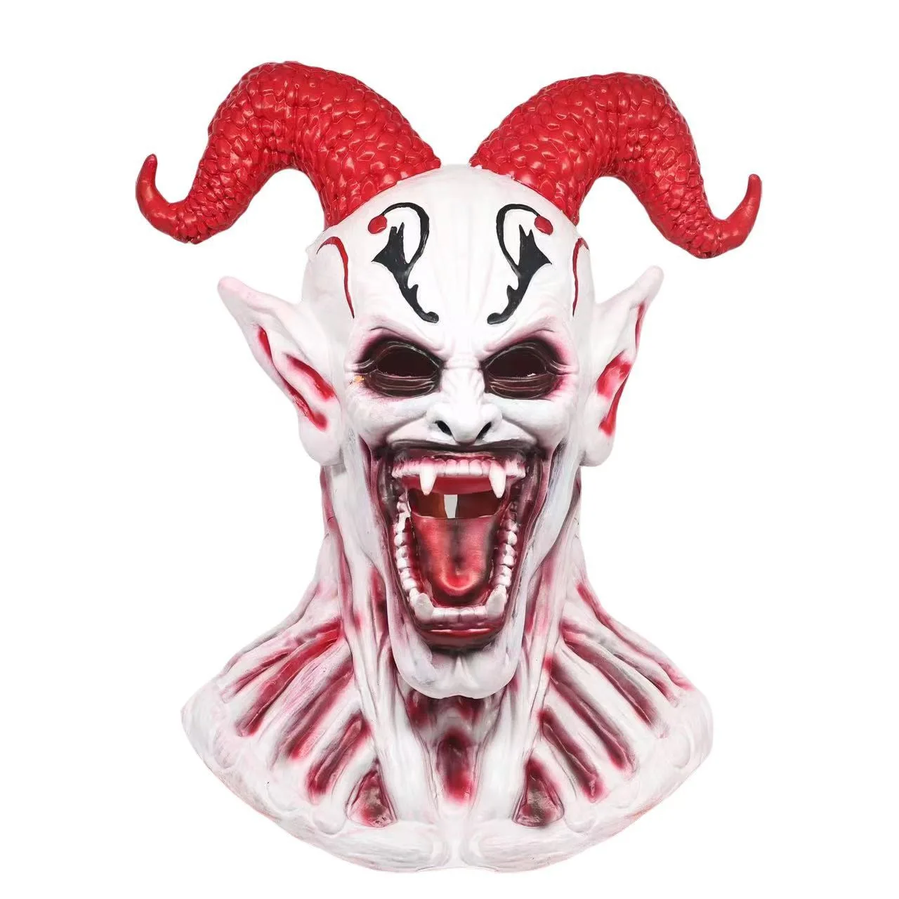 Nuovo Halloween Mouthless Mostro Demone Piranha Maschera Spaventoso Zombie Cappuccio Disgusting Zombie Hood Dress Up Puntelli