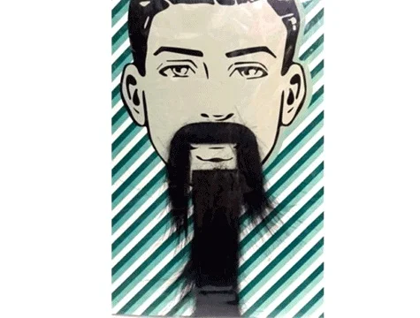 Chinese False Beard And Moustache Set-Black