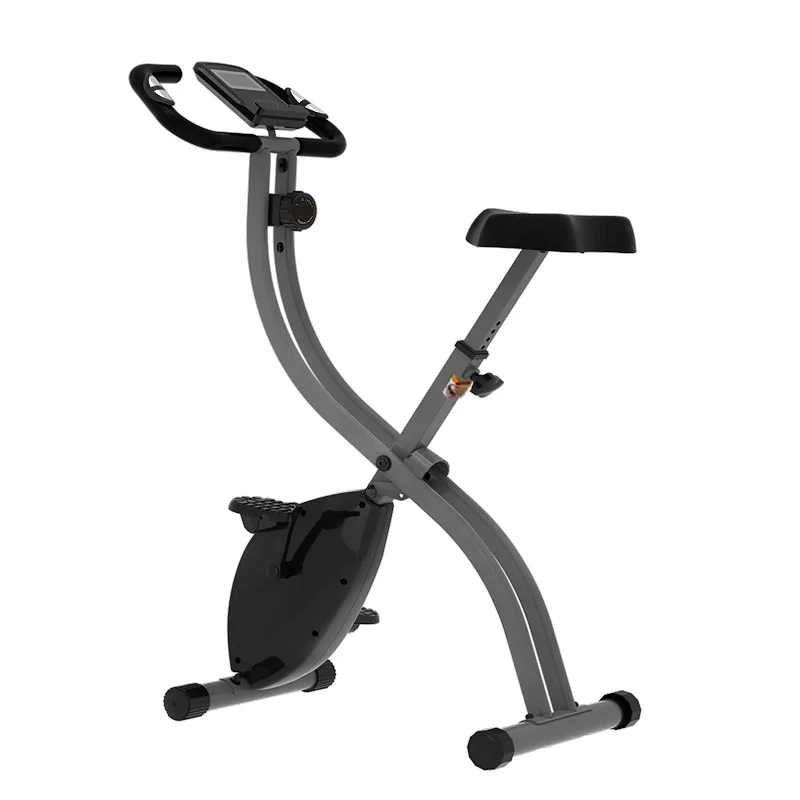 دراجة تمرين صامتة قابلة للطي بالتحكم المغناطيسي - معدات اللياقة البدنية الهوائية الداخلية لمجلسات التمارين المنزلية #2