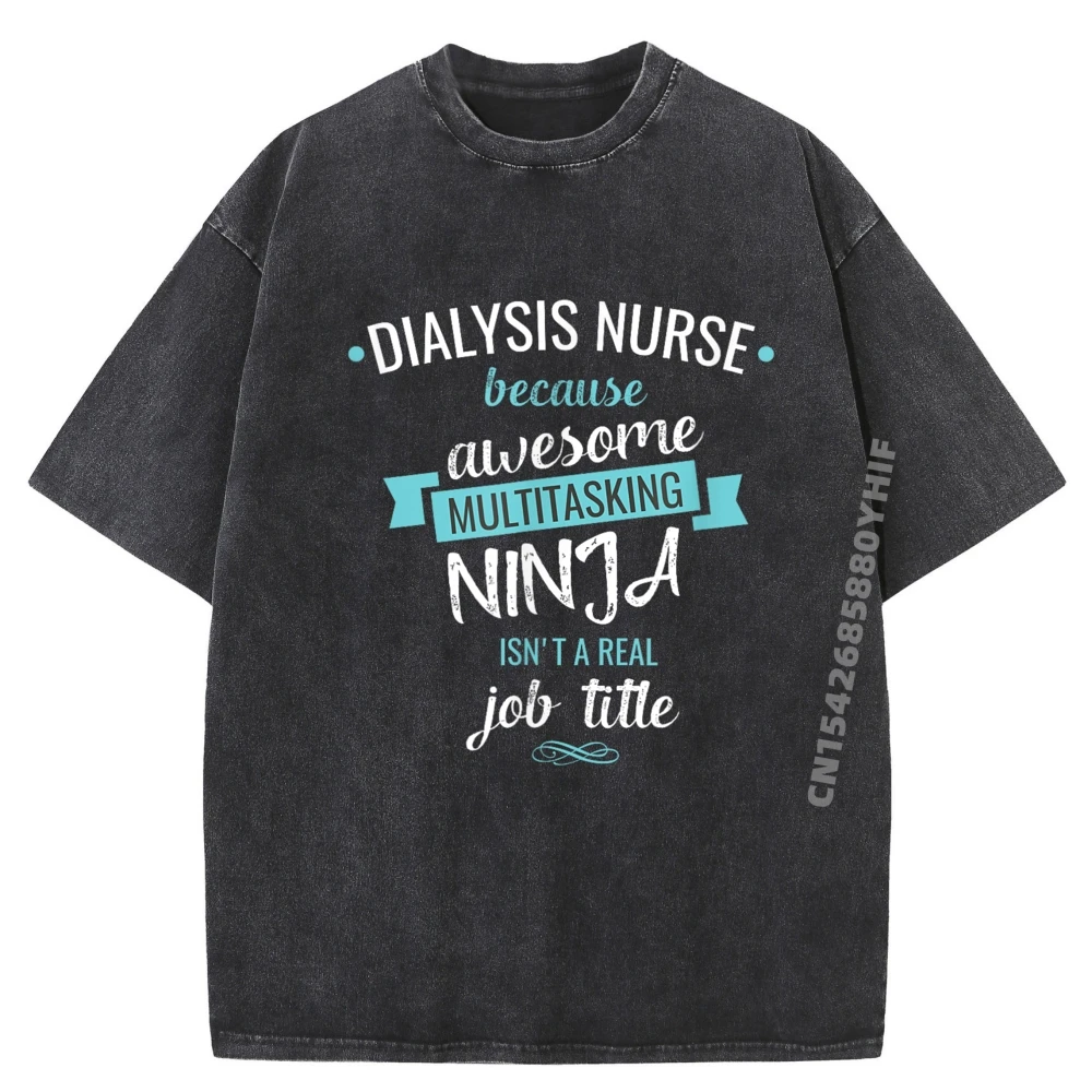 

Multitasking Ninja Graphic Shirts Mens Fashionable And Trendy T Shirts For Men Big Size Loose Washed Shirt