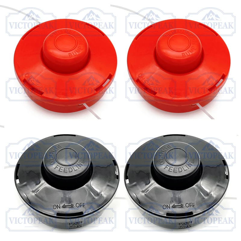 Garden Power Tool Accessories Brush Cutter Head M10x1.25mm Black/Red Trimmer Head Weed Grass Cutter Replacement Parts