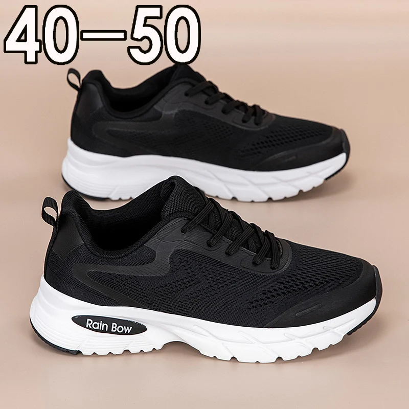 

Sizes 50 Men's Sneakers Running Shoes Jogging Casual Street-Style Durable Casual Shoes Shock-absorbing Unisex Soft Sole Sneakers