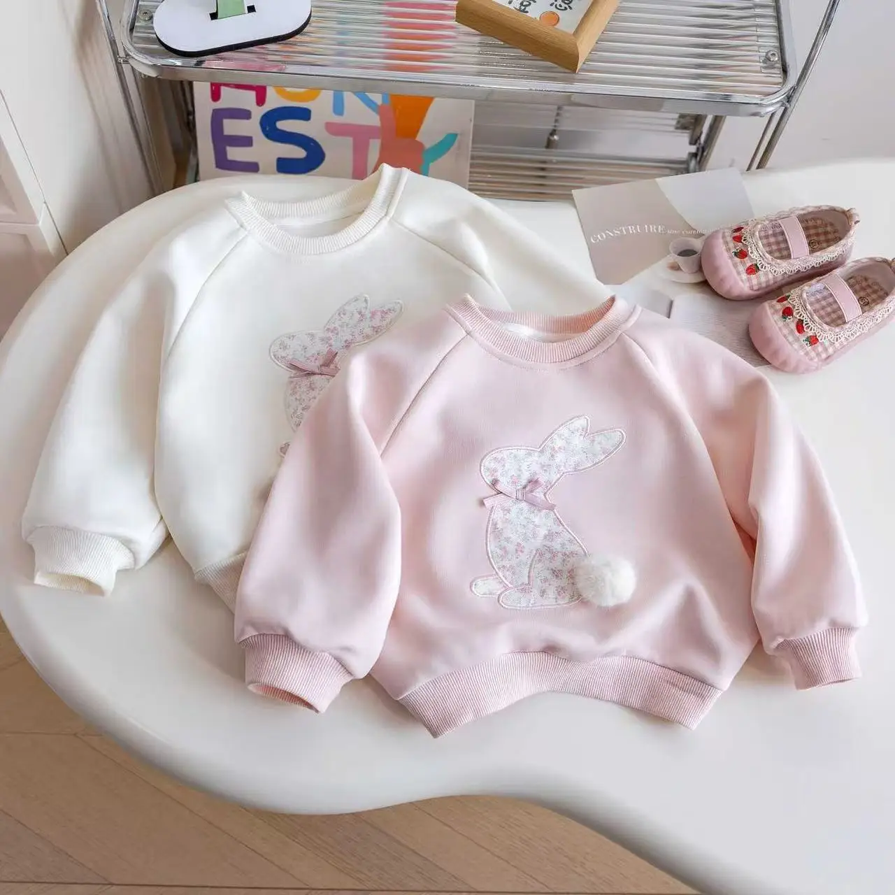 

Girls' Spring and Autumn Sweater 2025 New Fashionable Children's Princess Long Sleeve Top Cartoon T-shirt for Baby Girls