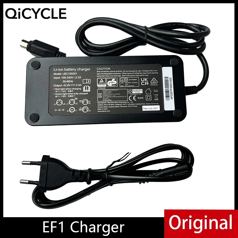 New Charger Replacement for Qicycle EF1 Electric Bike Parts for Xiaomi EF1 Folding Bicycle Battery Power Adapter Accessories