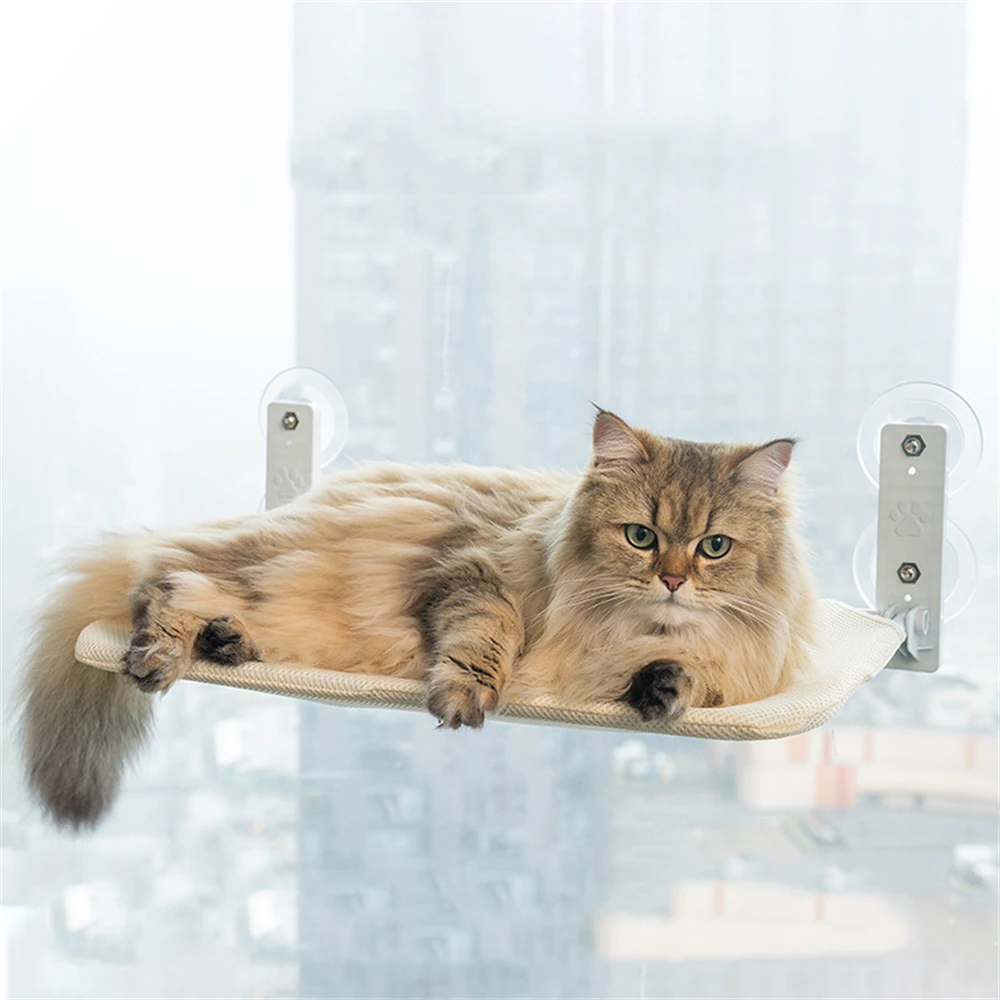 New Cat Hammack Foldable Balcony Hanging Window Hammock Pet Bed Cat Kennel Suction Cup Kitten Climbing Frame Pet Accessories