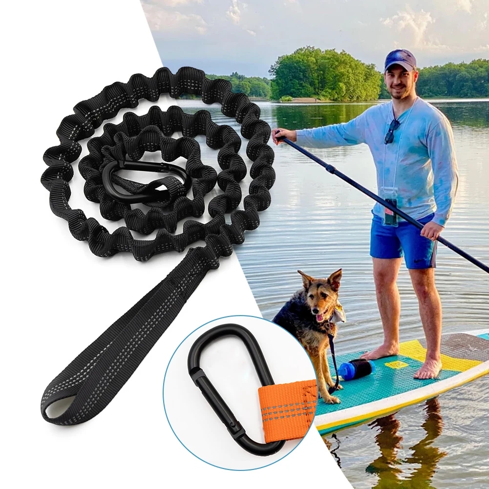 Kayak Paddle Leash Adjustable Elastic Kayak Paddle Rope Rowing Boat Tie Rope for Kayak Paddles Canoe Oars