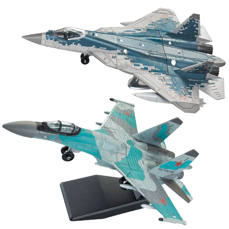 

Plane Model Series SU57J35 Stealth Su35s SU35 Multi-Purpose Fighter Aircraft ABS Assembly model Building Block decoration gift