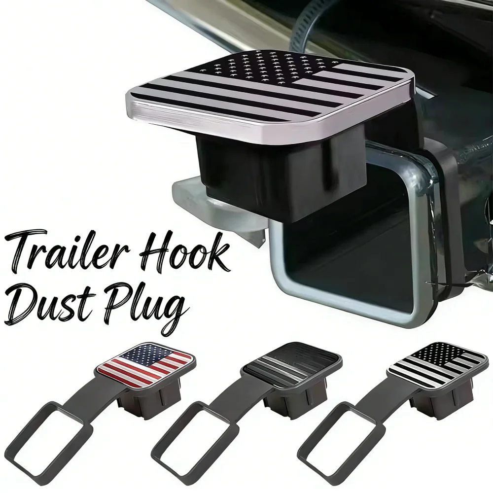 New Tube Cap Protector Dustproof Trailer Hitch Receiver Cover Plug Waterproof 2 Inch Receiver Auto Square Plug Tow Hook Cover