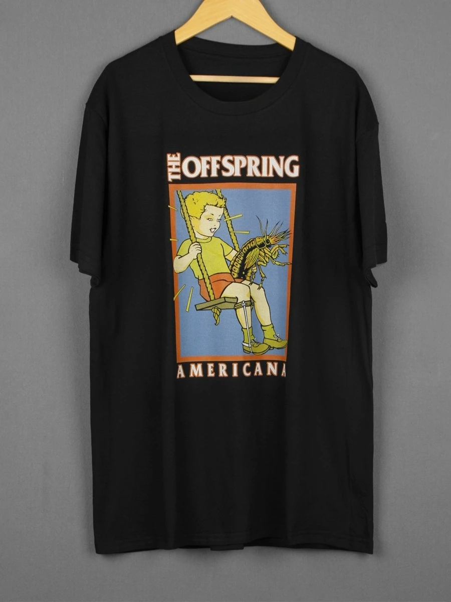 

Футболка The Offspring Americana Rock Punk Punk, хлопковая мужская и женская футболка с короткими рукавами и принтом, майка