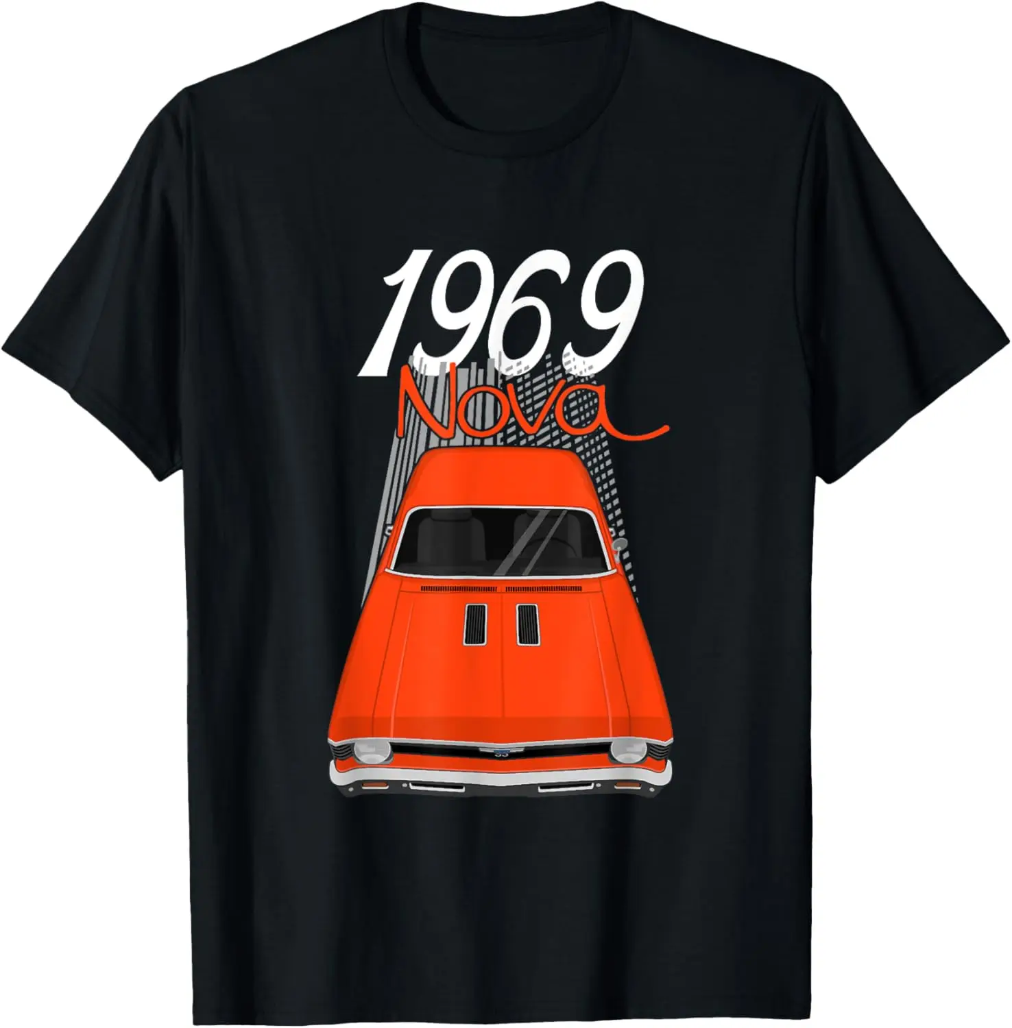 

1969 69 Chevys Nova 2 Classic Car Old School Muscle Car T-Shirt