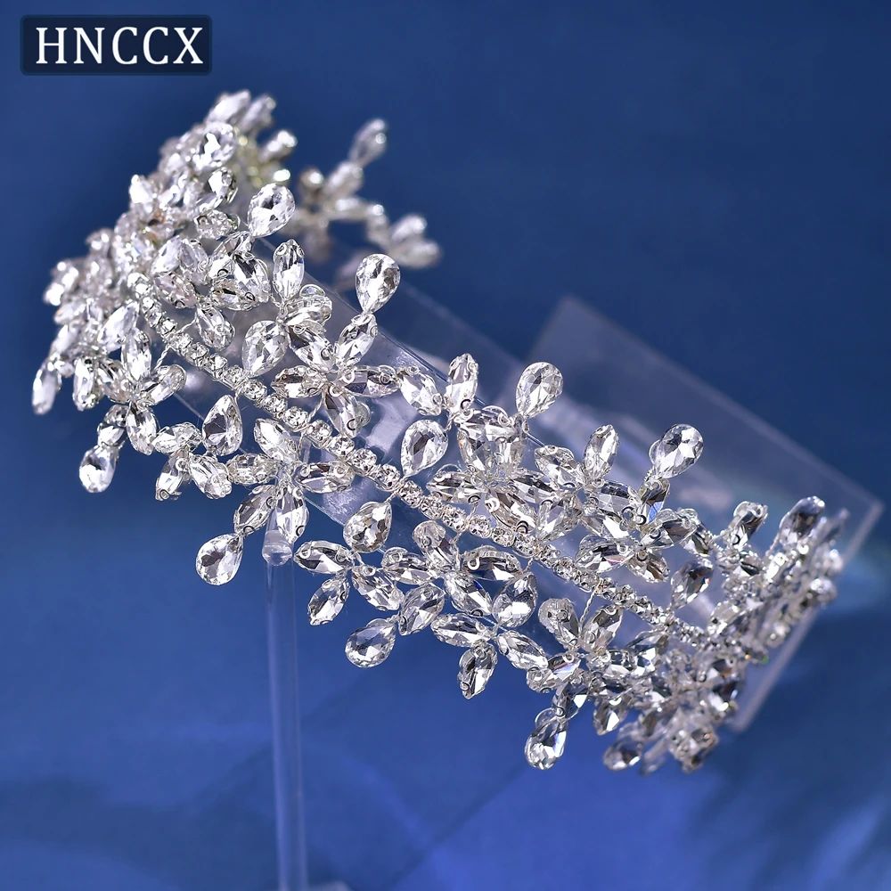 

HNCCX Rhinestone Wedding Headbands For Bride Ornaments Hair Accessories Wedding Crystal Hair Band Bridesmaid Gift CP404