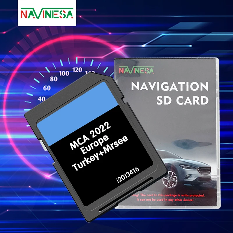 

MCA 2022 for Ford Kuga 2012 SD Map Memory Card 8GB Cover Europe Greece Hungary Latvia Monaco Norway Poland Maps