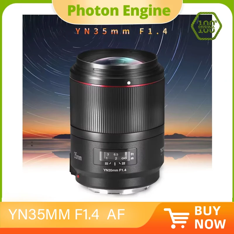 

YONGNUO YN35MM F1.4 AF MF Autofocus Ultra Wide Angle Prime Lens for Canon DSLR Cameras 5D Mark III/IV 800D/760D/80D/7D