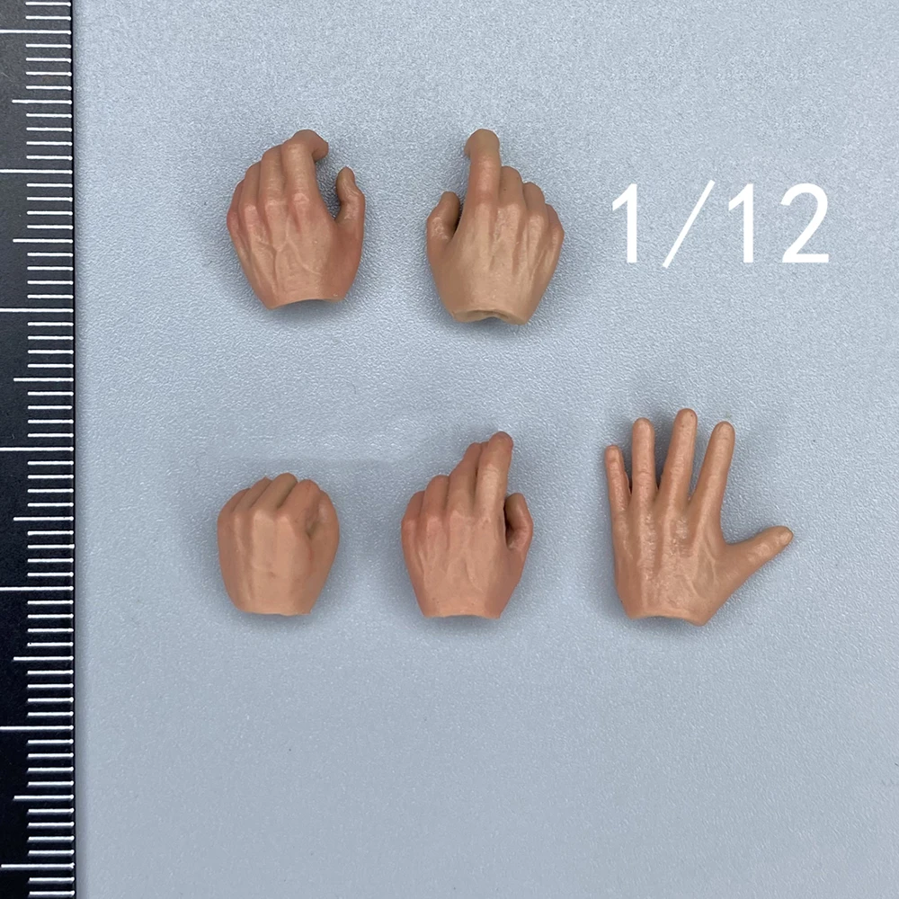 1/12th SoldierStory SSG-002 Winner Winter Chicken Dinner Series Hand Model 5PCS/SET Changeable Model For 6inch Body Action