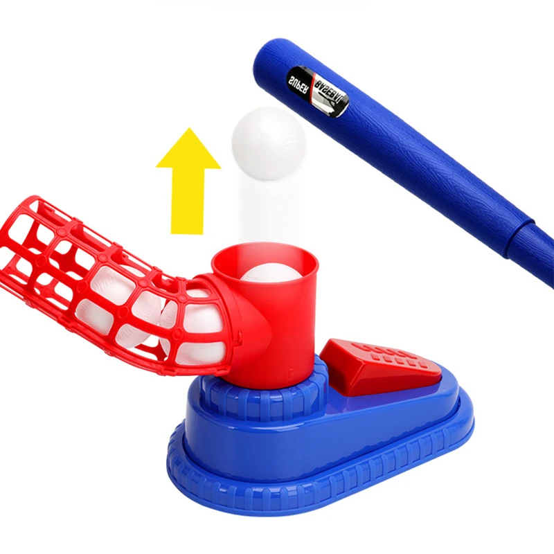 Baseball Ball Toys Adjustable Automatic Pitching Baseball Backyard Outdoor Sports Toy Machine Games Sets Birthday Kids Boy Gift