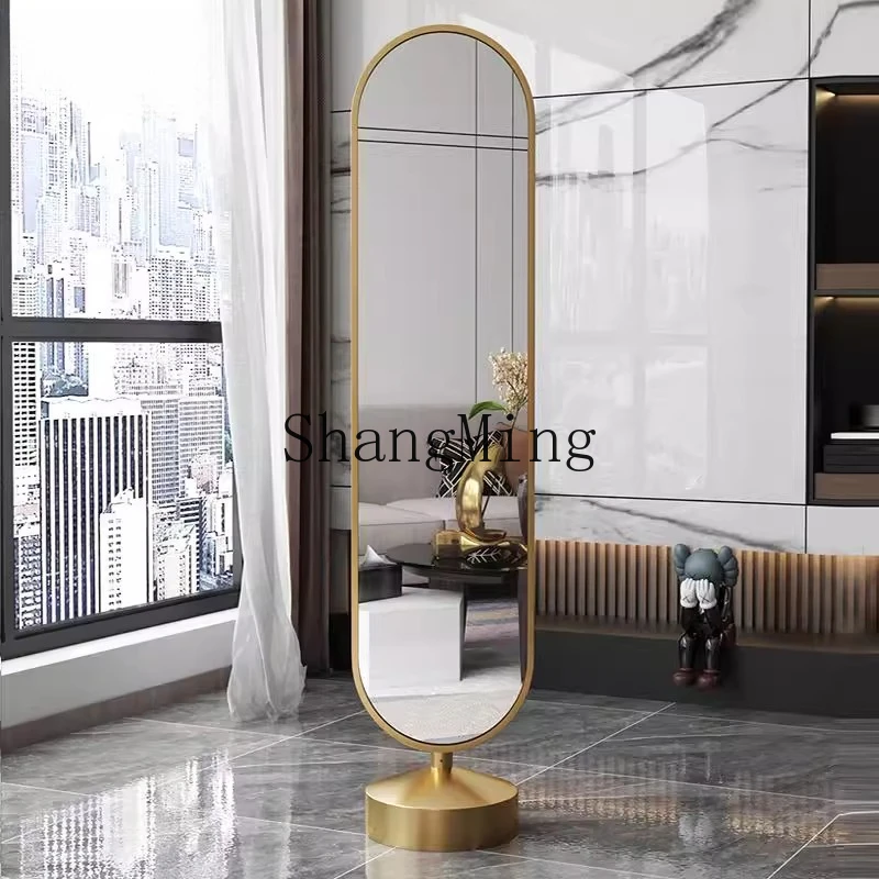 

CL brand light luxury coat rack full-length mirror integrated hanging clothes bedroom rotatable mirror multi-function
