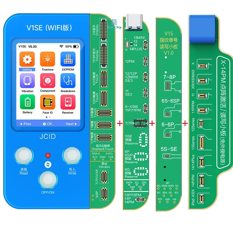 JCID JC V1SE(WIFI) TureTone Dispaly Programmer iPhone 7P 8 8P X XR