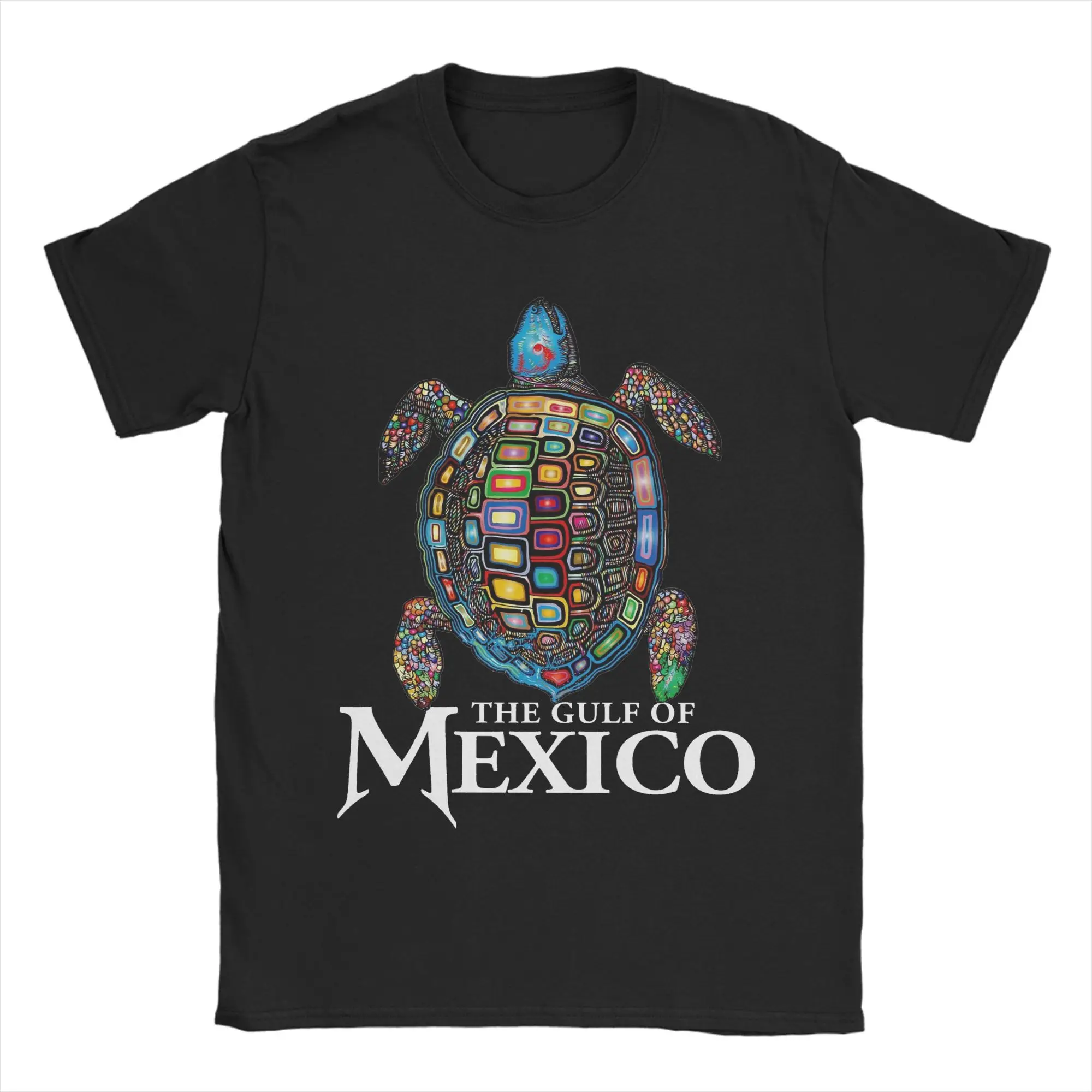 Sea Turtle Gulf of Mexico  Men's T Shirt  Funny Tees Short Sleeve O Neck T-Shirt Cotton Big Size Clothing