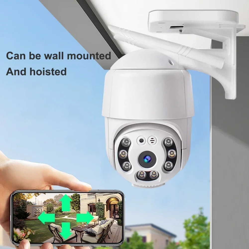 4K 8MP Wireless IP Camera Outdoor Security Wifi PTZ Camera 4MP HD Auto Tracking Video Surveillance CCTV Camera P2P YI IOT APP