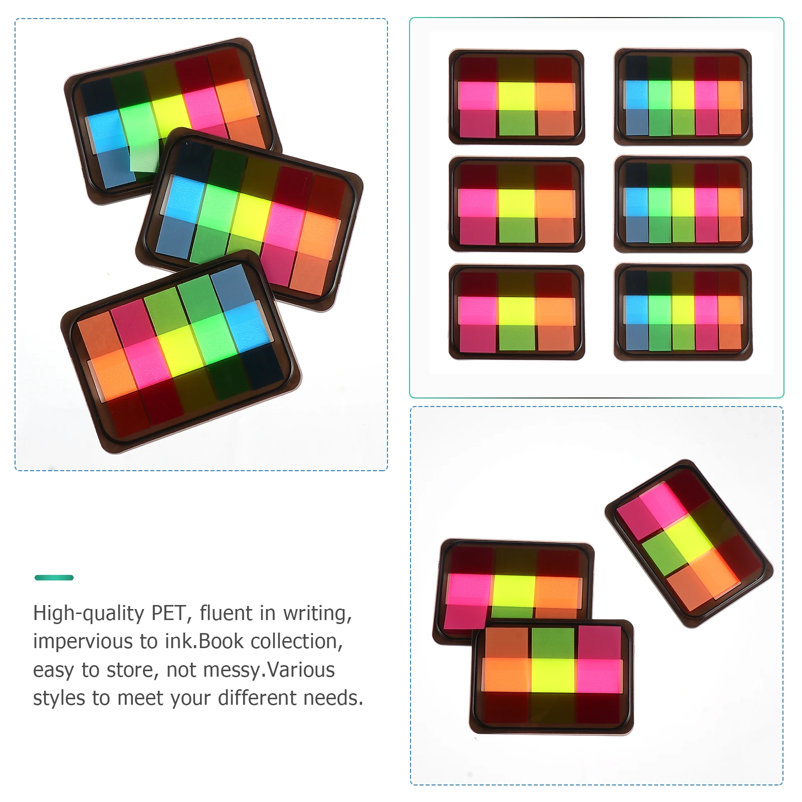

6pcs Reminder Home Index Tabs Tabs Colored Index Labels Office Use Kids Adult Student Notepad