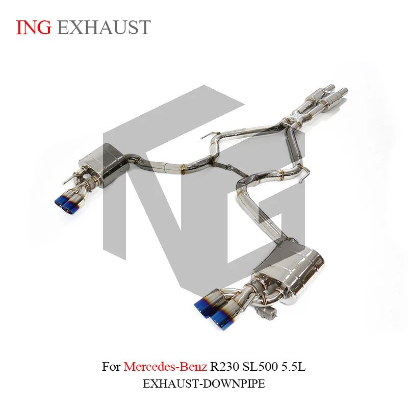 

ING Performance Elect Valve Engine SS304 catback for Mercedes BENZ R230 SL500 5.5L Race Auto Muffler Modification Exhaust system