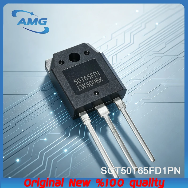 10PCS 50T65FD1 IGBT Insulated Gate Bipolar Transistor 50A 650V Apply Welding Machine SMPS SGT50T65FD1PN, straight-through TO-3P