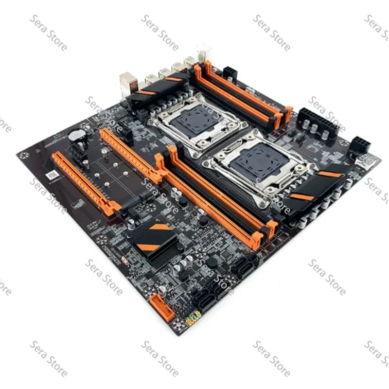 X99 Main Board Dual DDR4 2011v3 Server Desktop Computer 2678V3 Multi-open Set