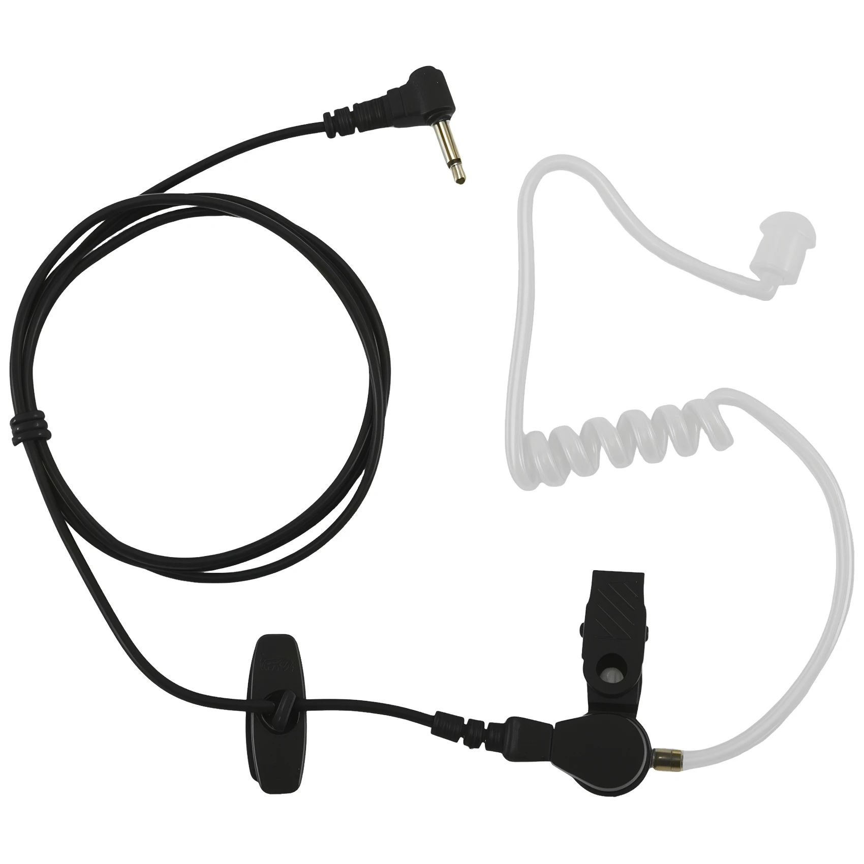 DT60 Straight Listen Only Transparent Flexible Acoustic Tube Earpiece 3.5mm Earphone headset Mono Jack for Walkie-talkie
