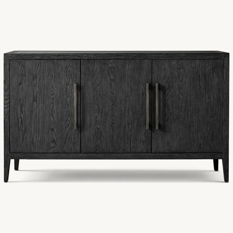 

Simple light luxury solid wood TV cabinet living room storage